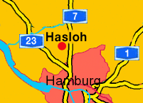 Übersicht Lage von Hasloh